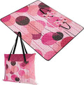 Camping Blanket Portable Hiking Travel Picnic Blankets for Adults Concert Blanket Art Balloon Magenta Peach 60x80in