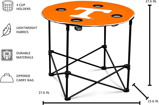 Logo Brands Officially Licensed NCAA Unisex Round Table One Size Team Color