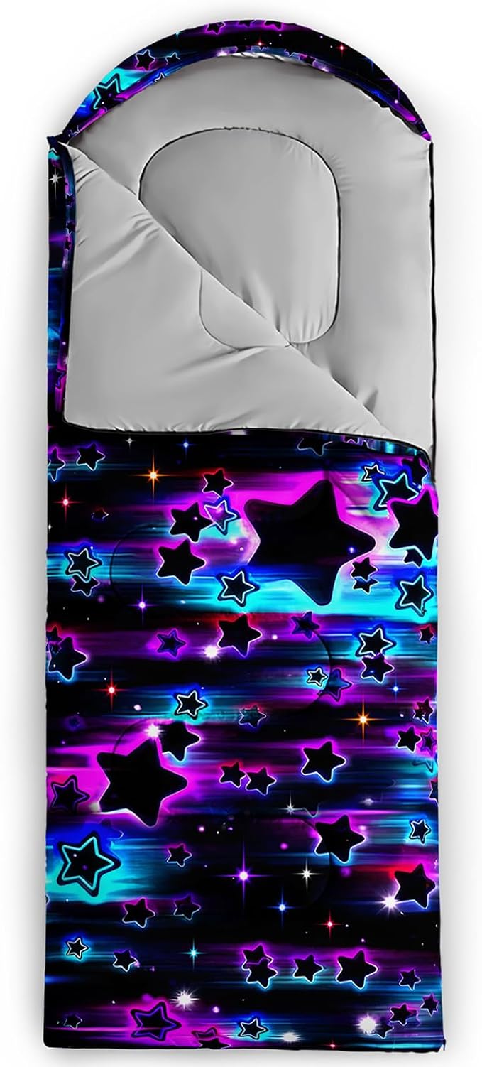 QOOMO Camping Sleeping Bags3 Season Warm &amp Cool WeatherLightweightWaterproof Sleeping Bags for Adults &amp KidsTravelingand OutdoorsCamping Gear Equipment