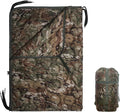Camo Poncho Liner Army Blanket Military Sleeping Bag with A Compression Carrying Bag for Traveling Hiking Camping Outdoor Survival Car Blanket