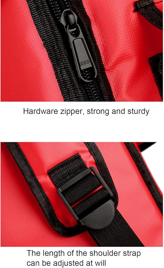 42L Takeaway Box Backpack Fast Food Pizza Delivery Thermal Ice Bags Waterproof Refrigerated Insulation Lunch Bags with PocketsBlue