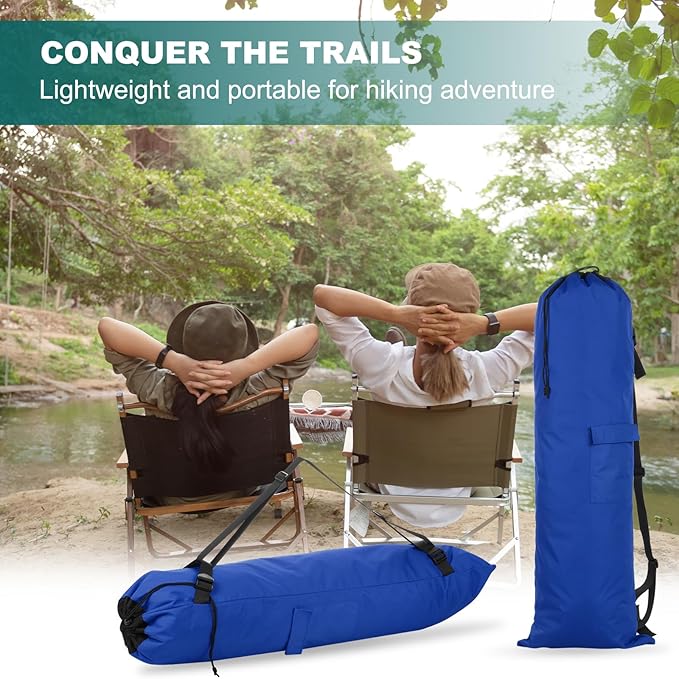 PATIKIL Foldable Camp Chair Replacement Bag Camping Chairs Folding Chair Carry Bag with Adjustable Shoulder Strap for Outdoor Camping Fishing Storage Sapphire Blue