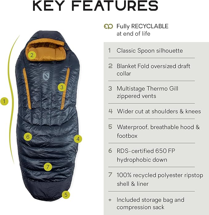 NEMO Equipment Disco Men's &amp Women's Endless Promise Down Sleeping Bag