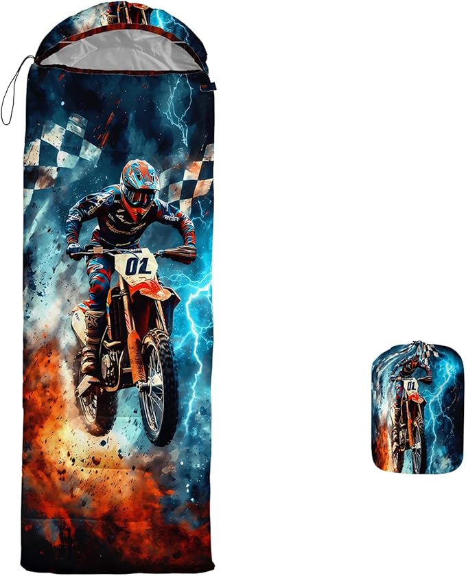 AILONEN Sports Basketball Sleeping Bag for Kids BoysWarm and Cool WeatherLightweightWaterproof Backpacking3D Galaxy Ball Print Sleeping Bag for Camping