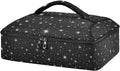 Casserole Carrier Pattern White StarsInsulated Casserole Carrier for Hot or Cold Food Thermal Lunch Tote for Potluck Parties Picnic Beach Fits 9 x 13 Inches Baking Dish