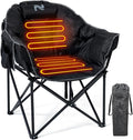 Lilypelle Oversized Heated Camping &amp Patio Lounge Chairs - 3 Heat Levels Portable Folding Moon Saucer Chair for Outdoors &amp Camping