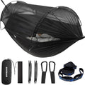 ADVOKAIR Camping Hammock with Mosquito Net Up to 500lbs Ultralight and Portable Nylon Travel Hanging Hammock with Tree Straps Perfect for Outside Backpacking Hiking and Backyard
