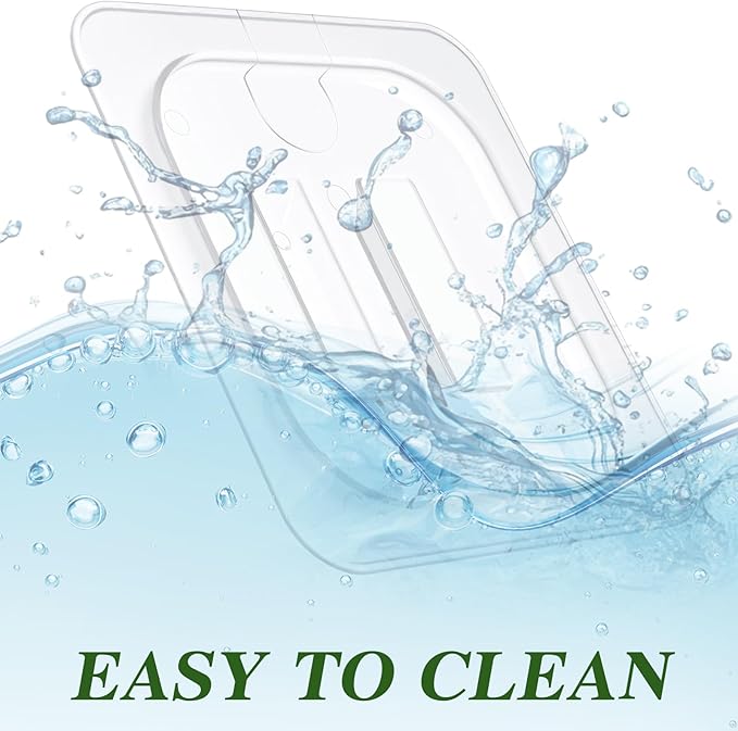 10 Pcs Polycarbonate Food Pan Lids with Handle 1/3 Size Clear Food Pan Lids Stackable Acrylic Hotel Lid Cover for Restaurant Foods Container and Storage