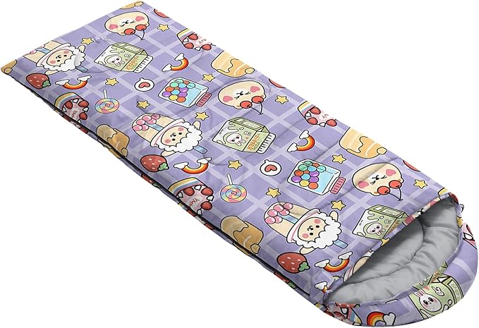 QOOMO Camping Sleeping Bags3 Season Warm &amp Cool WeatherLightweightWaterproof Sleeping Bags for Adults &amp KidsTravelingand OutdoorsCamping Gear Equipment