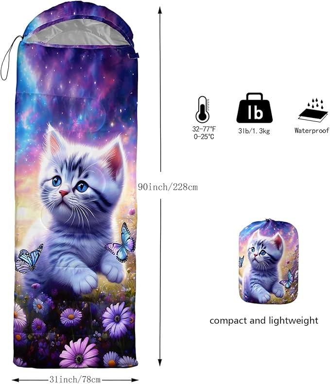 Sea Turtle Sleeping Bag for Kids Boys GirlsOcean Themed Camping GearWaterproof Compact Sleeping Bag for Camping Backpacking Outdoor Hiking.