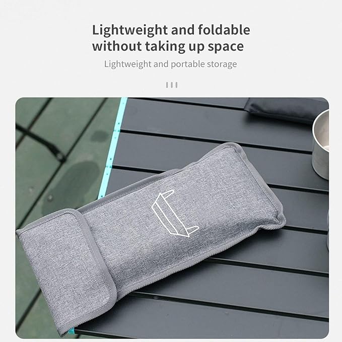 Portable Folding Camp Table Lightweight Aluminum Outdoor Picnic Desk Compact Hiking BBQ Folding Table with Storage Bag