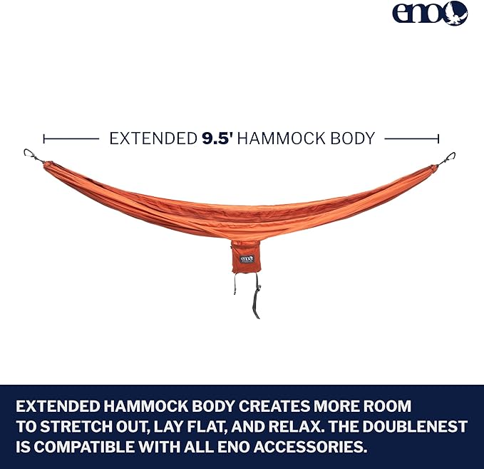 ENO Eagles Nest Outfitters DoubleNest Lightweight Camping Hammock 1 to 2 Person Special Edition Colors ATC