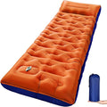 KASBAH Camping Sleeping PadExtra Wide 6 inch Thick Inflatable Sleeping Pads with Built-in Foot Pump and PillowUltralight Camping Mat Gear for Outdoor HikingCamping