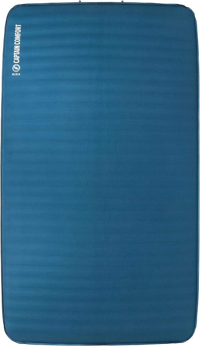 Big Agnes Captain Comfort Deluxe Camp | Supremely Comfortable All-Weather Self-Inflating Sleeping Pad
