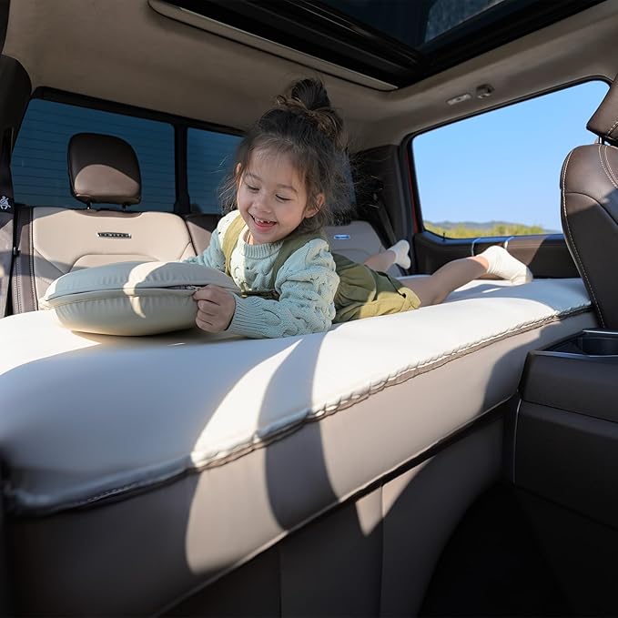 Pickup Cabin Mattress for Tundra &amp Tacoma TPU Air Foam Sleeping Pad Back Seat Inflatable Camping Bed with Rechargeable Pump CozyPad for Toyota Pickups