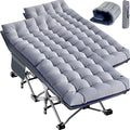 XXL Oversized Camping Cot for Adults with Mattress Portable Camp Bed with Carry Bag Ideal for Outdoor Travel Hiking Beach and Festivals