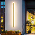 Aipsun Porch Wall Lights 59inch Long Strip Modern Outdoor Wall Light Fixture Gold Wall Mount Lighting Sconce Exterior Lights Wall Sconce 3000K for House Living Room Corridor(1 Pack)