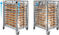 Bun Pan Sheet Rack CoverBread Speed Rack Cover with ZipperCommercial Bakery Racks 23x28x32Clear PVC Waterproof Dustproof Bread rack Cover with Breathable Mesh Vent (10-Tier TPU)