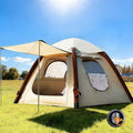 Automatic Inflatable Tent with Air Pump Family Tents for Camping Windproof Waterproof 3 Person Tent Easy Set Up in 2-3 Min Camping Essentials for Backyard Outdoor