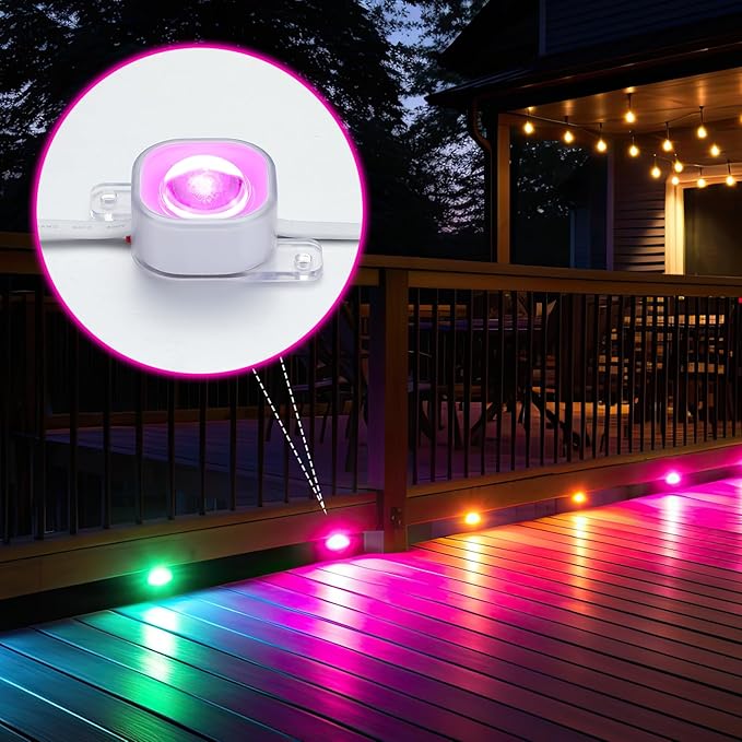 70 Sets Light Clips for Govee H706 H806 Mounting Clips with 140 Screws Compatible with Govee Pro Permanent Outdoor Lights Extension Install Firmly (Clear)