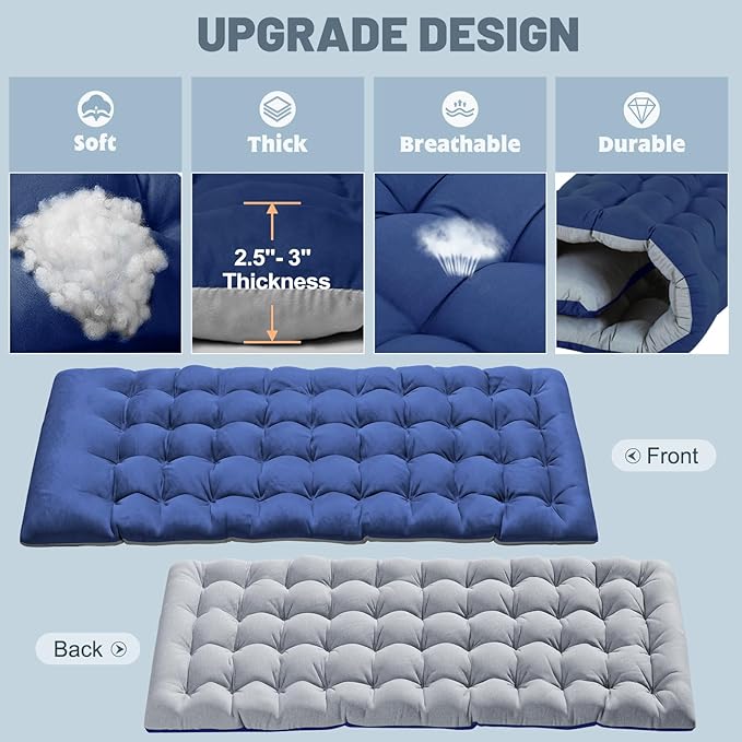 XXL Oversized Camping Cot for Adults - Portable Sleeping Bed with Mattress &amp Carry Bag for Outdoor Travel Hiking Beach and Camping - Comfortable &amp Durable