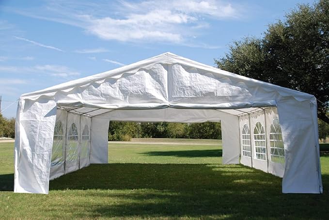 DELTA 26'x20' Budget PE Party Tent +(2) Long Bags + (1) Short Bag carpas para Fiestas Tents for Parties Outdoor Event Wedding Party Tent with Waterproof Top CoverRemovable Window Walls