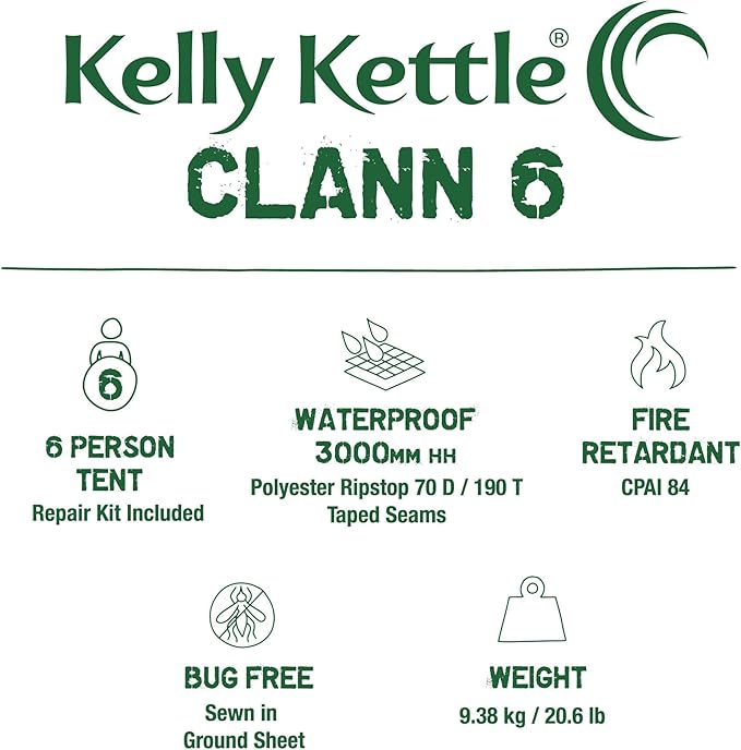 Waterproof Tents for Camping Lightweight for Hiking Backpacking Trekking by Kelly Kettle