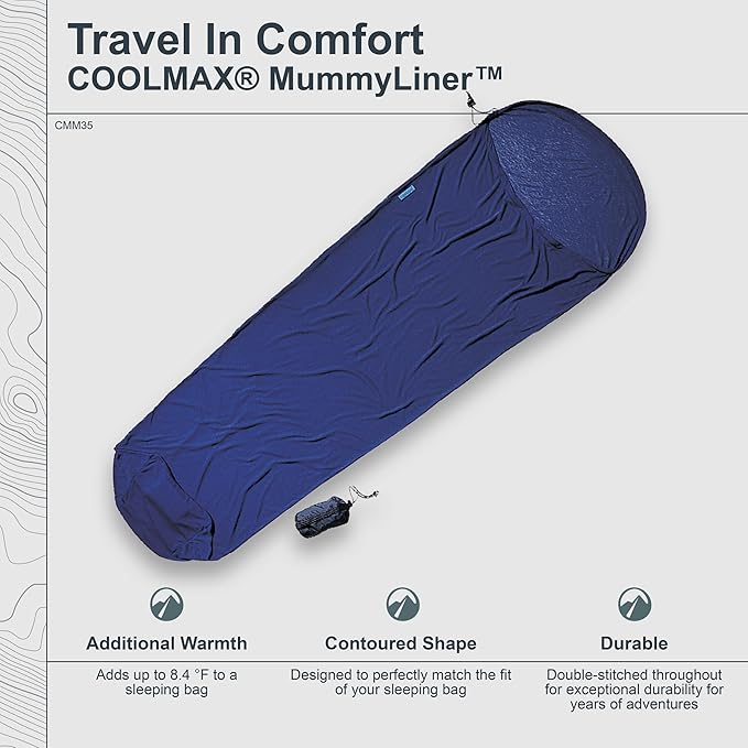 COCOON - Premium - Coolmax MummyLiner - Bluemax