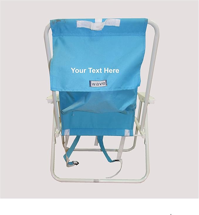Personalized Imprinted Basic Backpack Chair by Rio - Turquoise