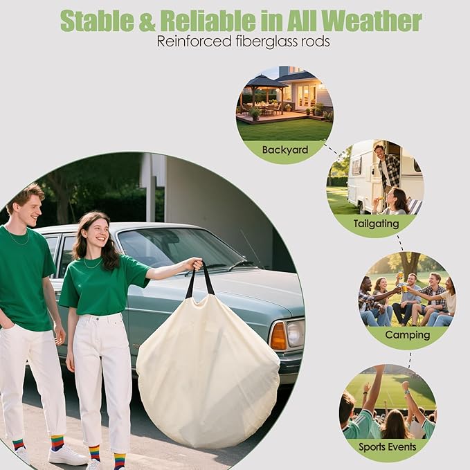 8-14 Person Pop-up Bubble Tent with Waterproof Roof &amp Vent Windows – 10ft-12ft Camping Shelters Outdoor Garden Dome Igloo with 0.15mm Clear PVC 540° Transparent Screen Room for Patio Backyard