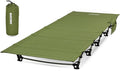 MARCHWAY Ultralight Folding Tent Camping Cot Bed Portable Compact for Outdoor Travel Base Camp Hiking Mountaineering Lightweight Backpacking (Army Green)