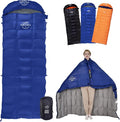 -10°F 0°F 10°F 15°F Down Sleeping Bag for Adults800/650 Fill PowerUltralight Wearable 4 Season Cold Weather Rectangle Sleeping Bag for Camping HikingCan be Used as a Down Blanket or Cloak