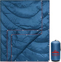 zzlamb Camping Blanket for Cold WeatherOutdoor Puffy Blanket Portable Down AlternativeWindproof Warm Cloak with SnapsCozy Quilt Backpacking Picnic RV Travel Plane Car Hammock Beach Climbing
