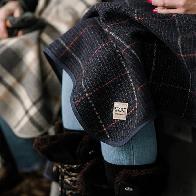 Stormy Kromer Plaid Wool Blanket Red/Black Buffalo Plaid One Size