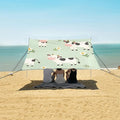 Farm Cows Camping Sun Shelter Beach Tent Portable Beach Sun Shade Outdoor Canopy for Camping Trips Fishing Picnic