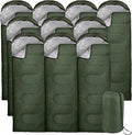 10 Pack Sleeping Bags for Adults Cold Weather Bulk for Homeless People 4 Seasons Warm or Cold Lightweight Indoor Outdoor Backpacking Camping