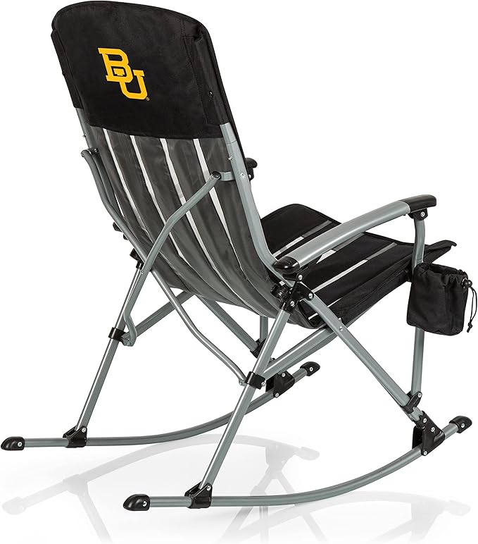 Picnic TIME NCAA Unisex-Adult NCAA Outdoor Rocking Camp Chair XL Heavy Duty Camping Chair for Adults