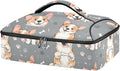 Casserole Carrier Cute Cartoon Dog FaceInsulated Casserole Carrier for Hot or Cold Food Thermal Lunch Tote for Potluck Parties Picnic Beach Fits 9 x 13 Inches Baking Dish