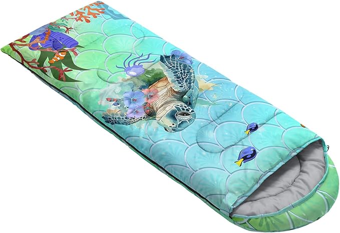 Kids Sleeping Bag for Boys GirlsCheckerboard Cat Print-Lightweight Warm Portable Outdoor Indoor-Waterproof Cold Weather Resistant Sleeping Bag for Camping Hiking
