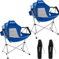 KingCamp Hammock Camping Chair Swinging Portable Folding Camp Chairs for Adults Max 400lbs Heavy Duty Foldable Oversized Rocker with Aluminum Alloy Frame Cup Holder for Outdoor Beach Patio Sport