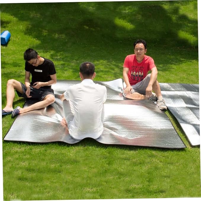 POPETPOP 1Pc Lightweight Camping Blanket Portable Beach Picnic Mat for Outdoor Activities Compact Storage Thicken Design for Travel and Family Gatherings