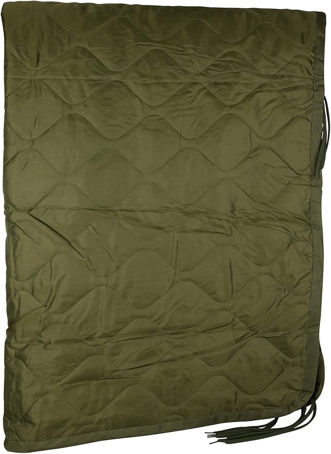 MEDALS OF AMERICA EST. 1976 Military Gear Blanket Poncho Liners Woobie Emergency Blanket - Military Surplus Cold Weather Camping and Hunting Woobie Blanket (OD Green)
