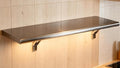 Concession Shelf 48L x 12W22 gauge ASTM 304 Stainless Steel Folding Serving Food Shelves Wall Mount Shelving  Stainless Steel Shelf For Food Truck grill areaBBQ working table Restaurant .NSF