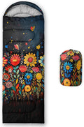 AILONEN 3D Printed Sleeping Bag 90x31 Weatherproof Lightweight Sleeping Bag with Portable Bag King Queen Red Black Heart Crown Theme for Camping Hiking Outdoor Adventures