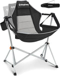 KingCamp Hammock Camping Chair Swinging Portable Folding Camp Chairs for Adults Max 400lbs Heavy Duty Foldable Oversized Rocker with Aluminum Alloy Frame Cup Holder for Outdoor Beach Patio Sport