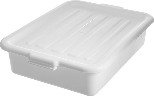 Carlisle FoodService Products N4401002 Comfort Curve™ Ergonomic Wash Basin Tote Box 5 Deep White