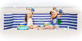 Premium 20 ft Beach Windscreen Privacy Screen Wind Blocker - Original Nautical Free Rubber Mallet and Carry Bag Included