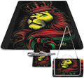 Jamaican Lion of Judah Rasta Lion King Waterproof Outdoor Picnic Blanket Sandproof Beach Mat for Camping Hiking Grass Travelling