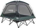 Kakadu Camping Tent Cot 2 Person Quick Setup Folding Compact Elevated Tent with BlockOut Rain Fly Awning Poles Ultra-Fine Mesh Windows and Carry Bag