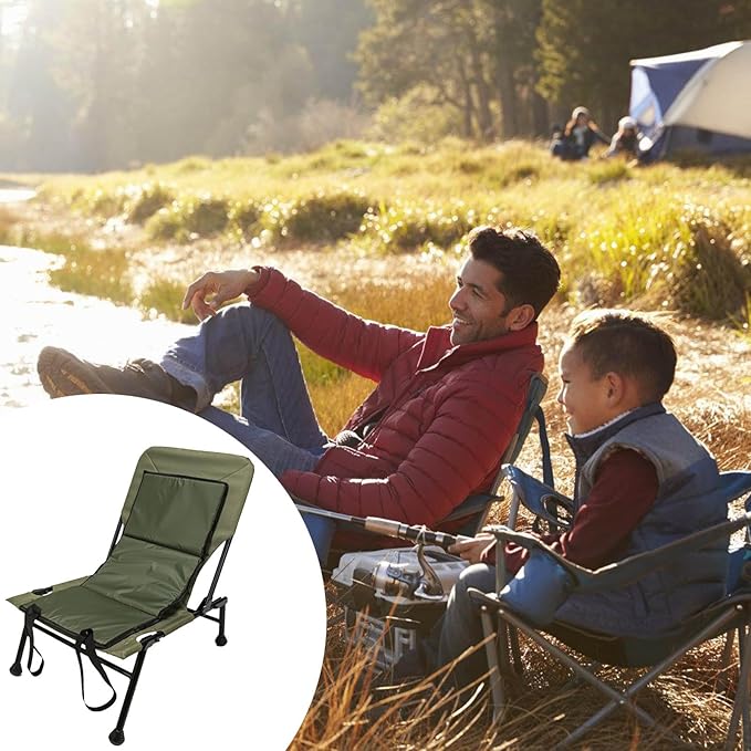 Camping Chair for Adults High Back Folding Camp Chair Heavy Duty Outdoor Lawns Chair for Camping Hiking Picnics Beach